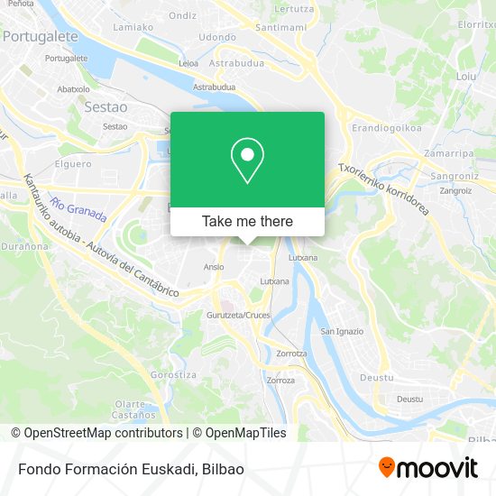 Fondo Formación Euskadi map