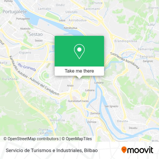Servicio de Turismos e Industriales map