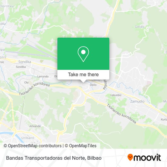 Bandas Transportadoras del Norte map