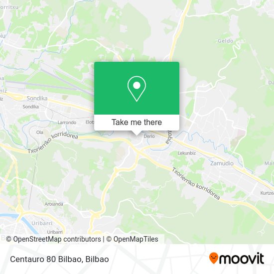 Centauro 80 Bilbao map