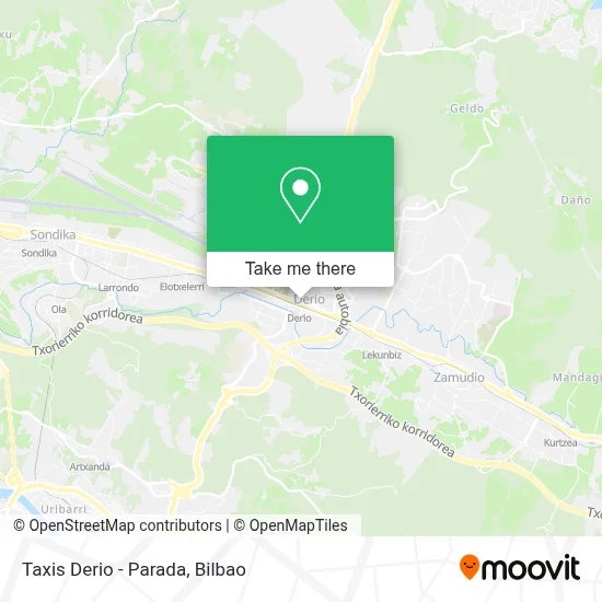 Taxis Derio - Parada map