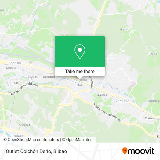 Outlet Colchón Derio map