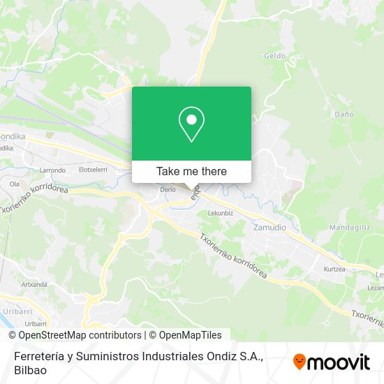 Ferretería y Suministros Industriales Ondiz S.A. map