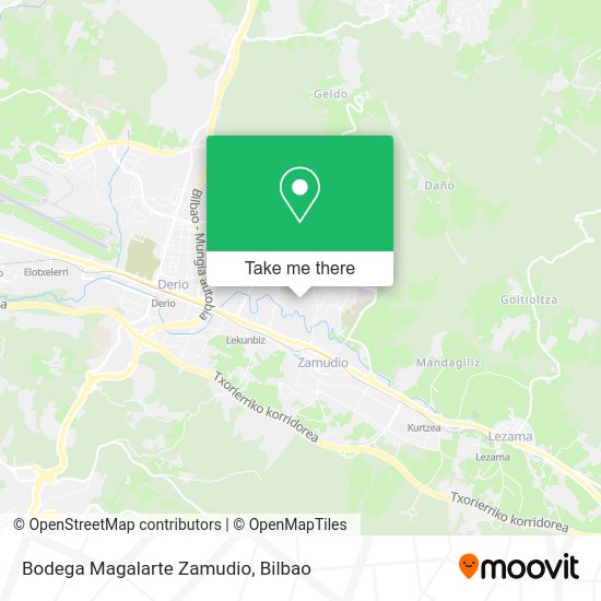 Bodega Magalarte Zamudio map