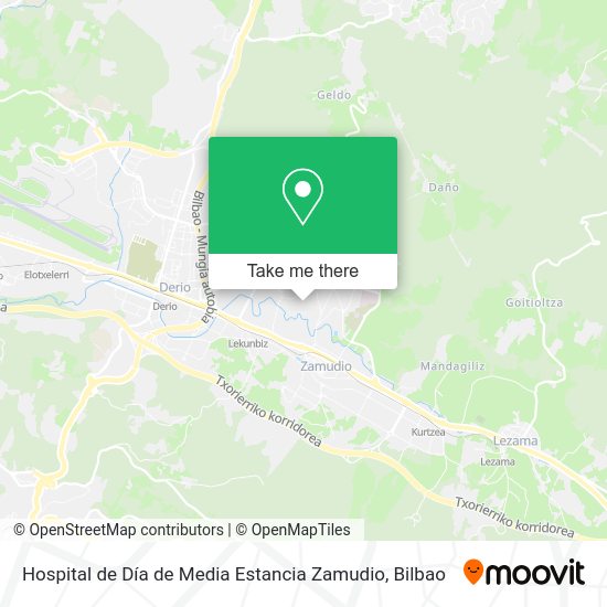 Hospital de Día de Media Estancia Zamudio map