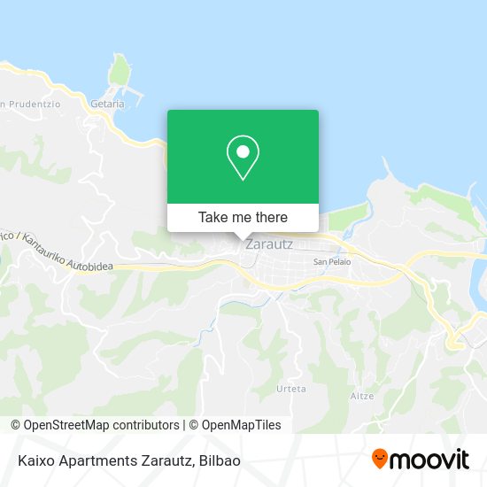 Kaixo Apartments Zarautz map