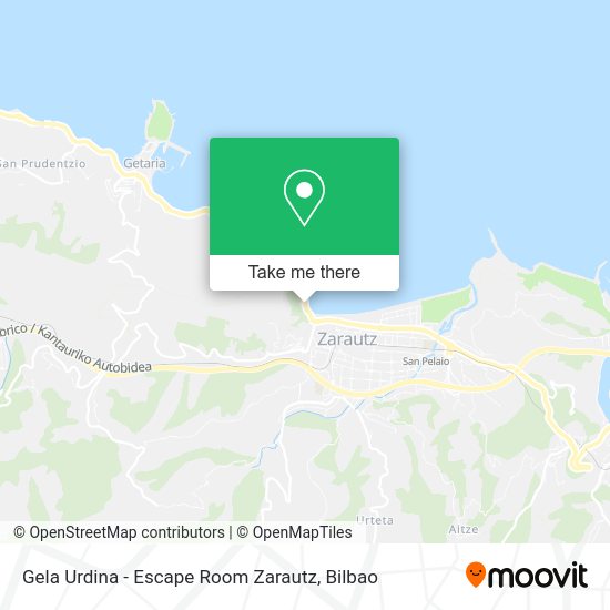 Gela Urdina - Escape Room Zarautz map