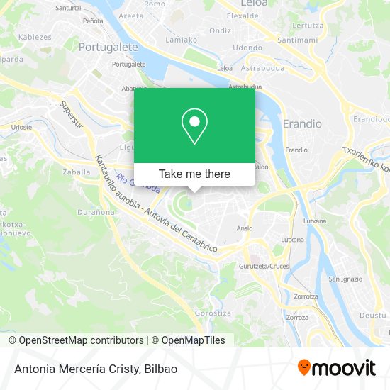 Antonia Mercería Cristy map