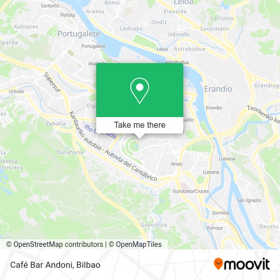 Café Bar Andoni map