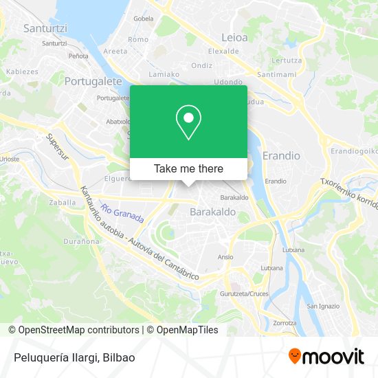Peluquería Ilargi map