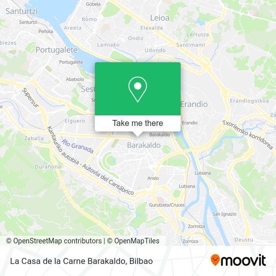 La Casa de la Carne Barakaldo map
