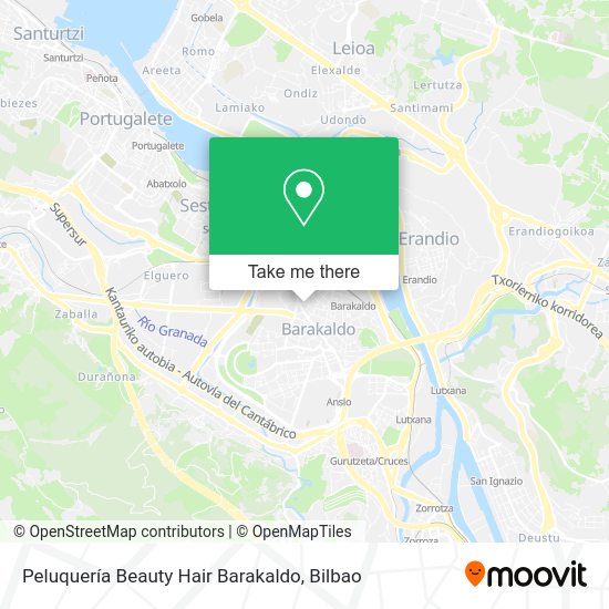 Peluquería Beauty Hair Barakaldo map