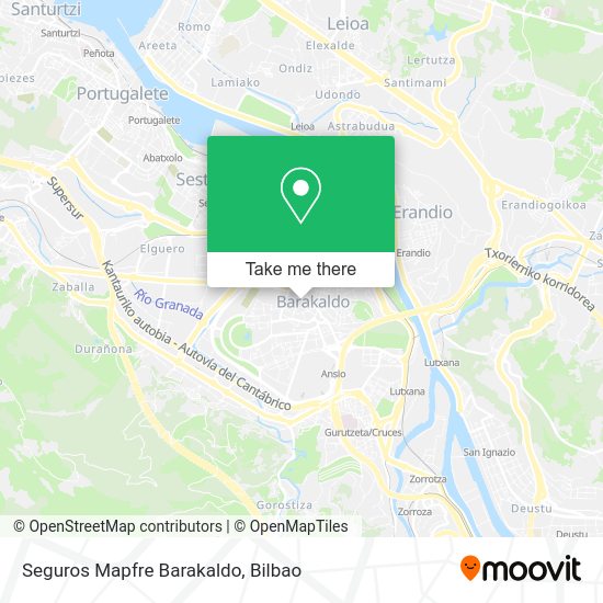 Seguros Mapfre Barakaldo map