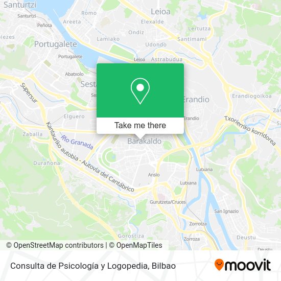 Consulta de Psicología y Logopedia map