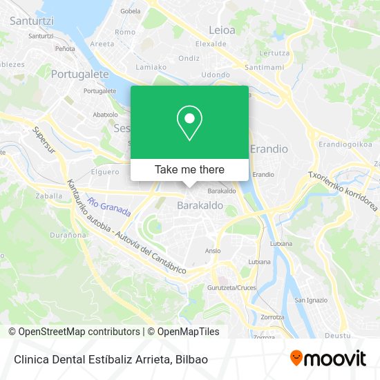 Clinica Dental Estíbaliz Arrieta map