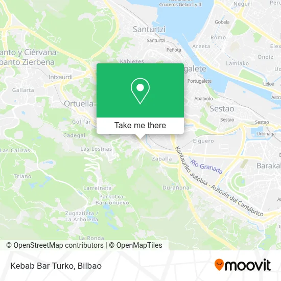 Kebab Bar Turko map