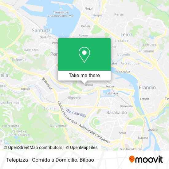 Telepizza - Comida a Domicilio map