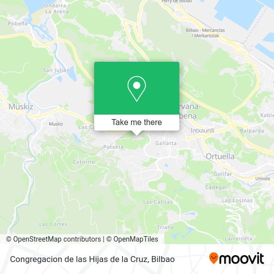 Congregacion de las Hijas de la Cruz map