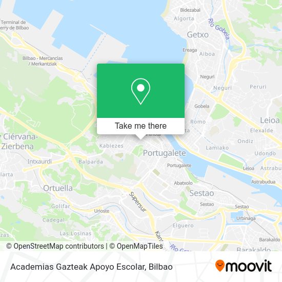 Academias Gazteak Apoyo Escolar map