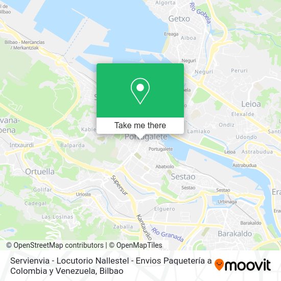 Servienvia - Locutorio Nallestel - Envios Paquetería a Colombia y Venezuela map
