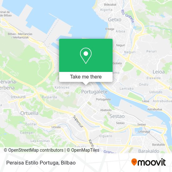 Peraisa Estilo Portuga map