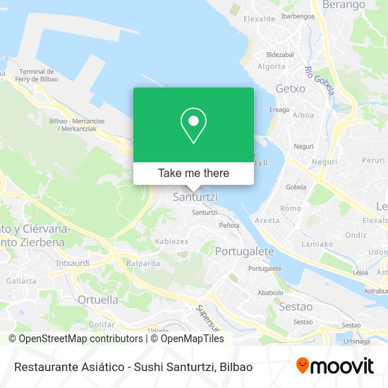 Restaurante Asiático - Sushi Santurtzi map