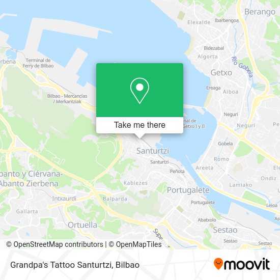 Grandpa's Tattoo Santurtzi map