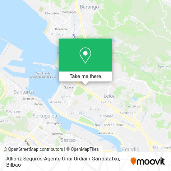 Allianz Seguros-Agente Unai Urdiain Garrastatxu map