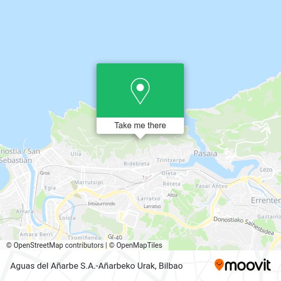 Aguas del Añarbe S.A.-Añarbeko Urak map