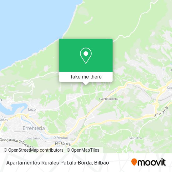 Apartamentos Rurales Patxila-Borda map