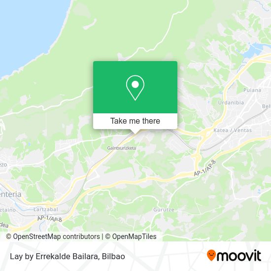 Lay by Errekalde Bailara map