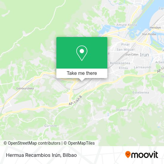 Hermua Recambios Irún map