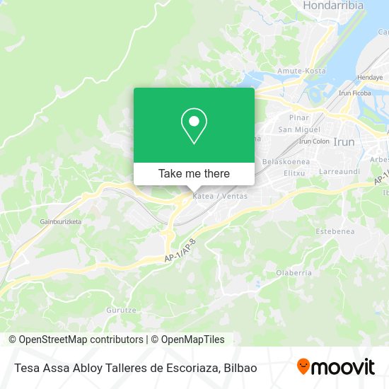 Tesa Assa Abloy Talleres de Escoriaza map