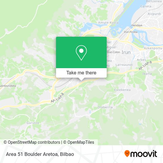 Area 51 Boulder Aretoa map