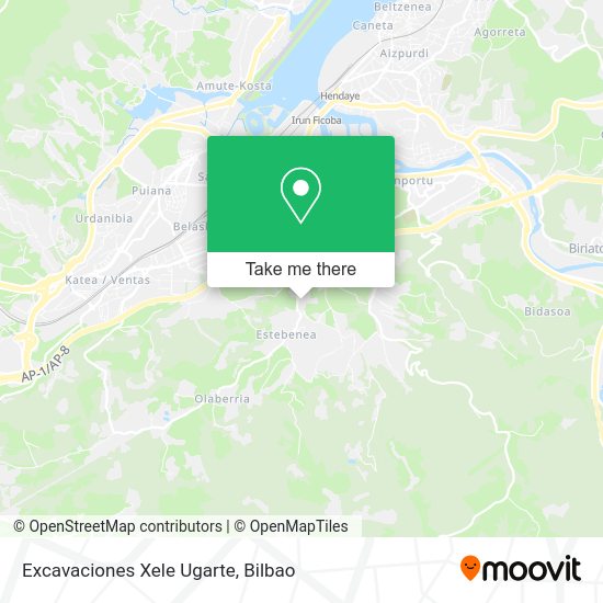 Excavaciones Xele Ugarte map