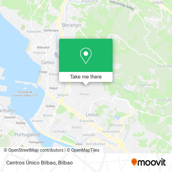 Centros Único Bilbao map