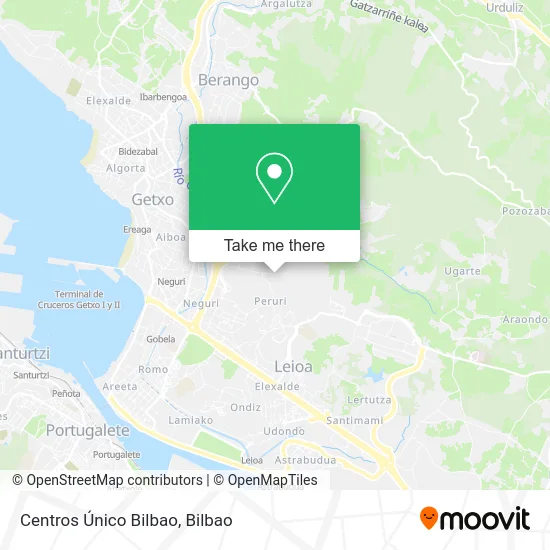 Centros Único Bilbao map