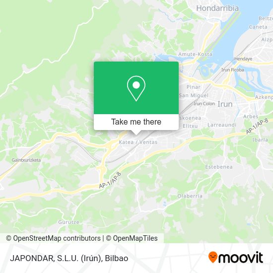 JAPONDAR, S.L.U. (Irún) map