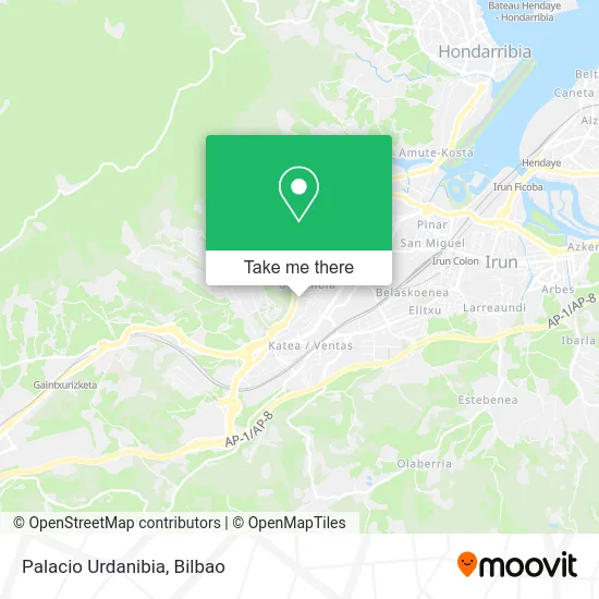 Palacio Urdanibia map