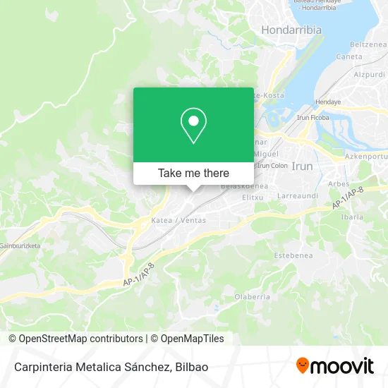 mapa Carpinteria Metalica Sánchez