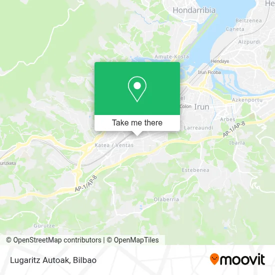 Lugaritz Autoak map