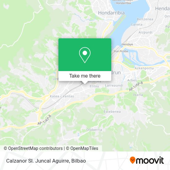 Calzanor Sl. Juncal Aguirre map
