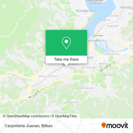 Carpintería Juanan map
