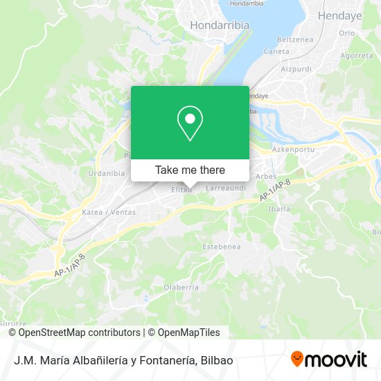 J.M. María Albañilería y Fontanería map