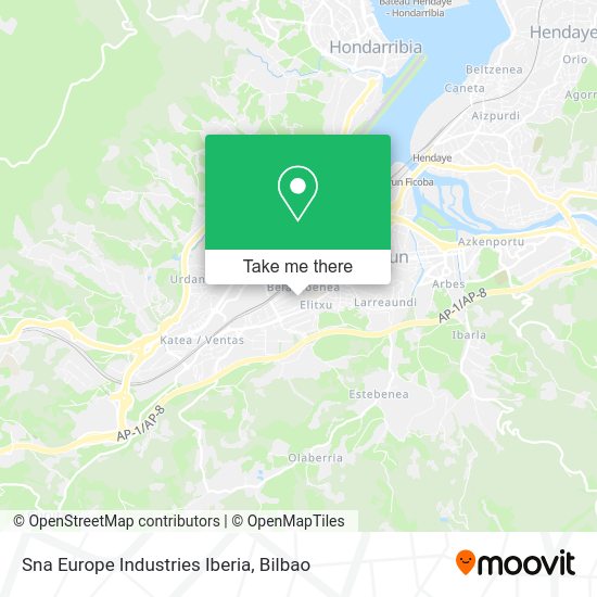 Sna Europe Industries Iberia map