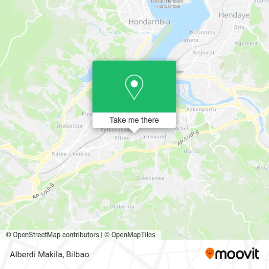 mapa Alberdi Makila