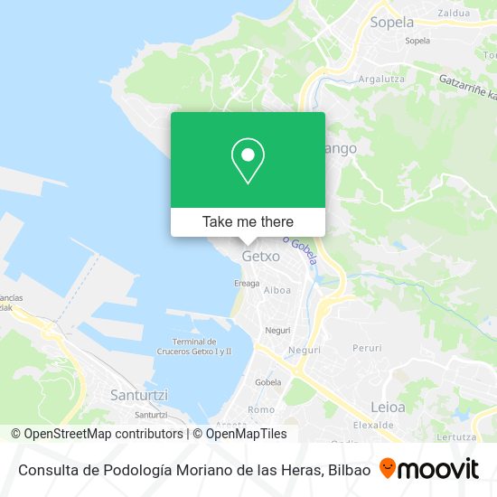 Consulta de Podología Moriano de las Heras map
