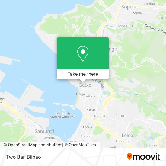 Bar Due map
