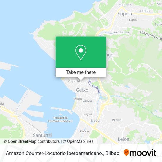 Amazon Counter-Locutorio Iberoamericano. map
