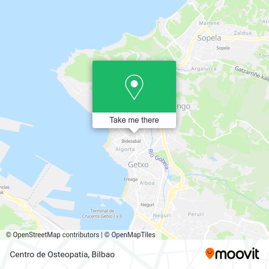 Centro de Osteopatía map